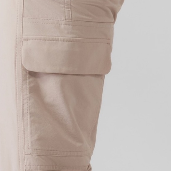 Athleta Chelsea Lined Cargo Pants S/631619 Abalone Gray - Picture 3 of 8